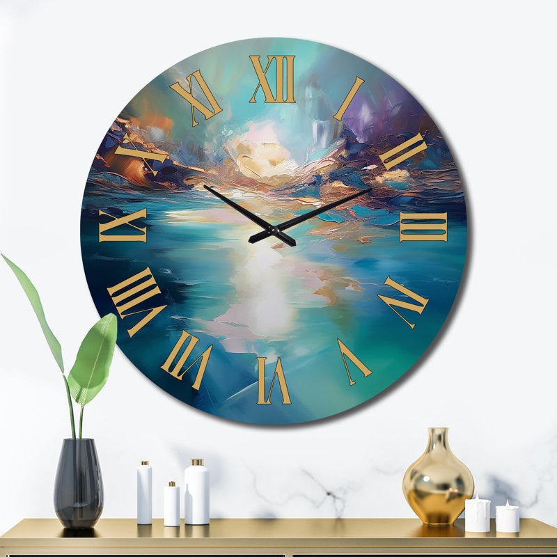 Horloge murale Lake Lake Serenity, Très grand