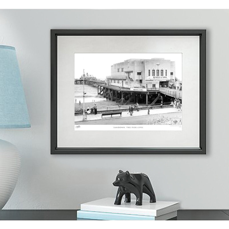Sandown, The Pier C1951 - Single Picture Frame Print, 28cm H x 36cm W x 2.3cm D