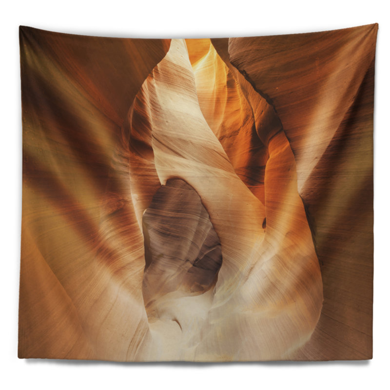 Tapisserie intérieure à l'intérieur du canyon Antelope, H 32 po x l 39 po