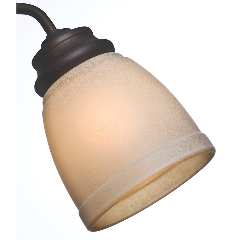 8'' H Glass Empire Ceiling Fan Fitter Shade, Tea Stain