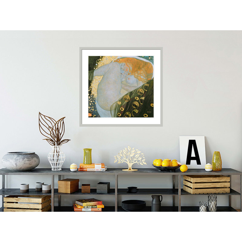 «Danae» par Gustav Klimt, impression giclée encadrée, 33.5" H x 35.12" W