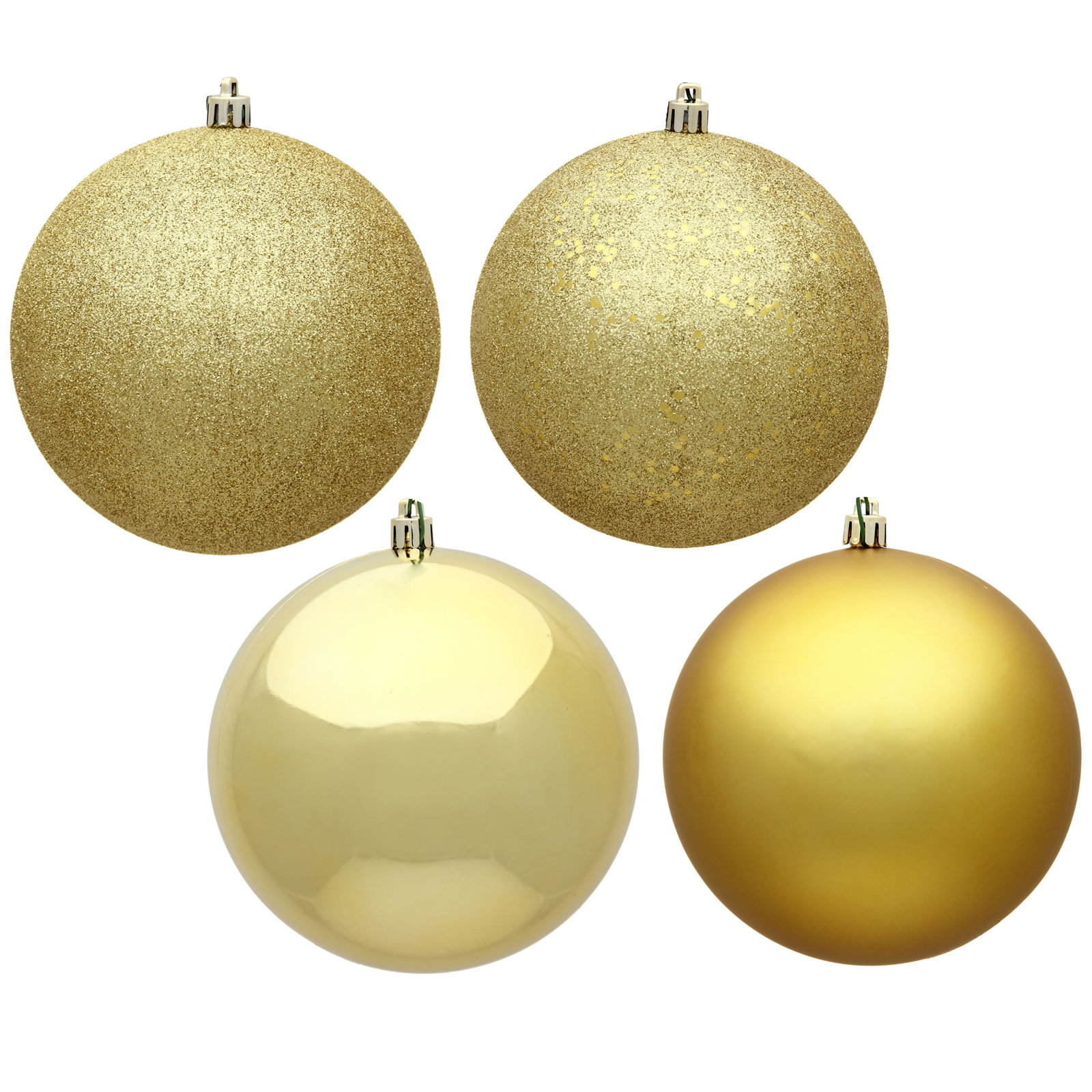 The Holiday Aisle® 6" Shatterproof Bauble, Gold, 4.75"