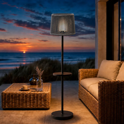 63" Outdoor Solar Floor Lamp 100/200LM Dimmable