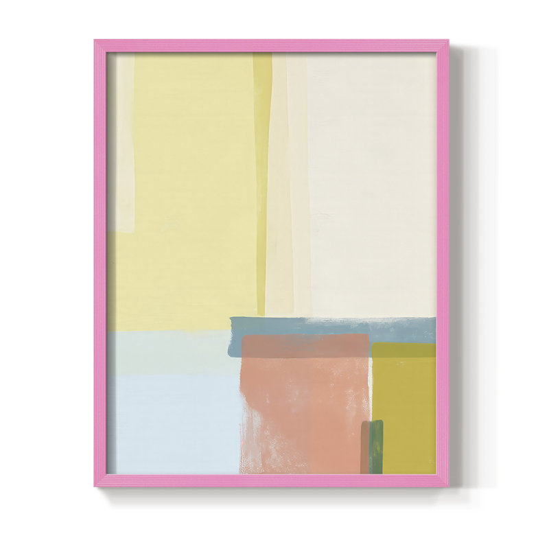 Cinta I, reproduction encadrée - bois massif, Rose, H 30 po x l 24 po