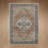 Oriental Neutral Brown / Blue Machine Washable Non-Slip Indoor Runner Rug-1708014407