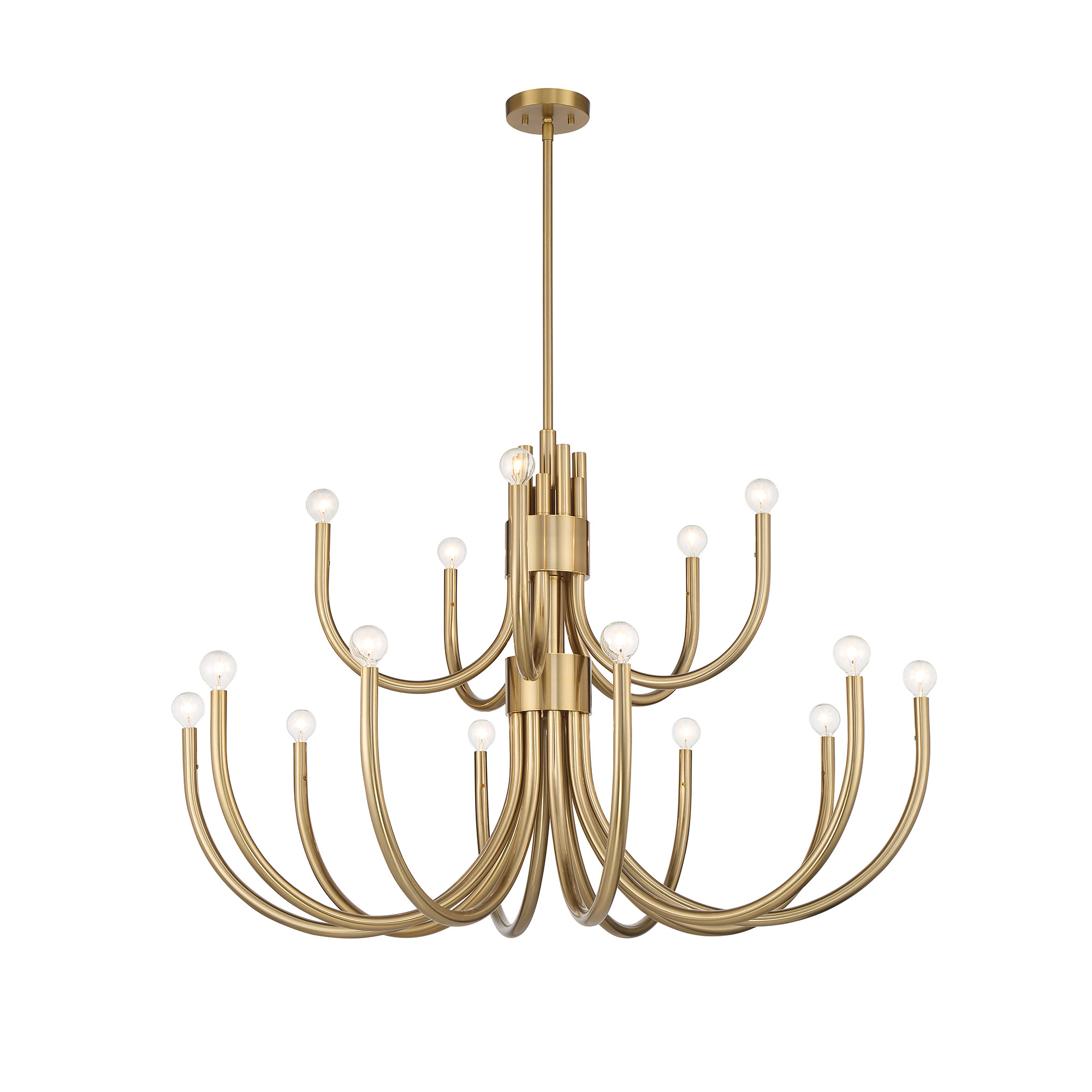 Sorrento 15-Light Chandelier, Brass