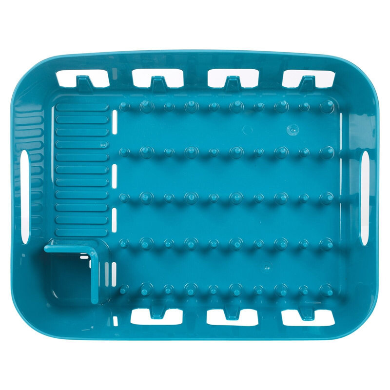 Plastic Dish Rack, Teal
