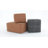 Brody 18" Wide Faux Leather Square Pouf Ottoman-514673193