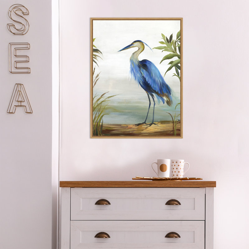 Reproduction d’art sur toile, "Blue Heron" par Aimee Wilson