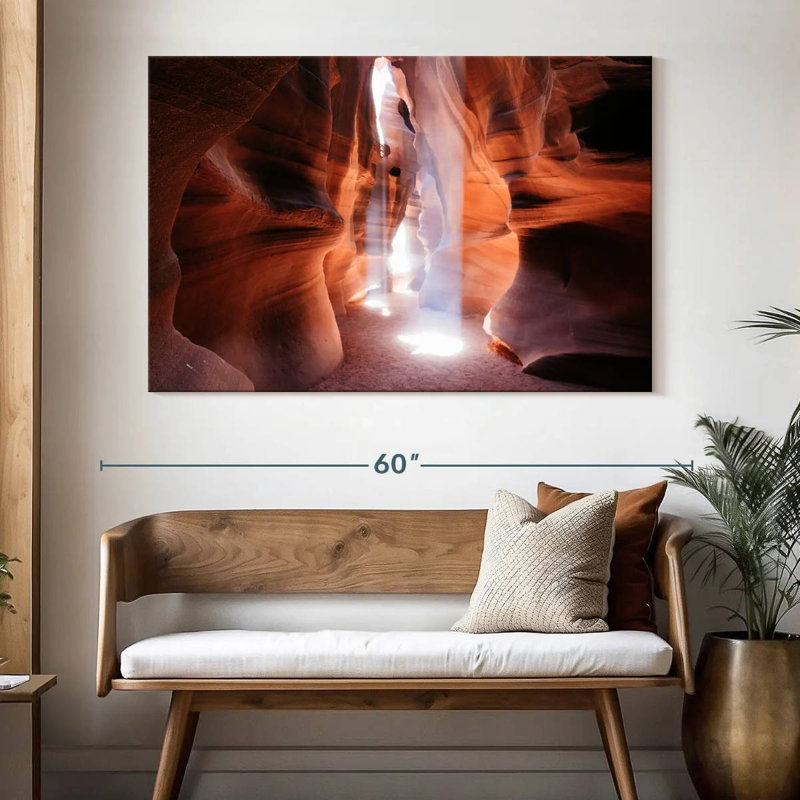 Lumière naturelle Alvord Antelope Canyon, H 34 po x l 51 po
