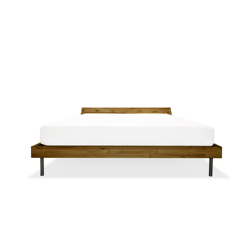 Solid Wood Bed, Rustic, 140 x 200 cm