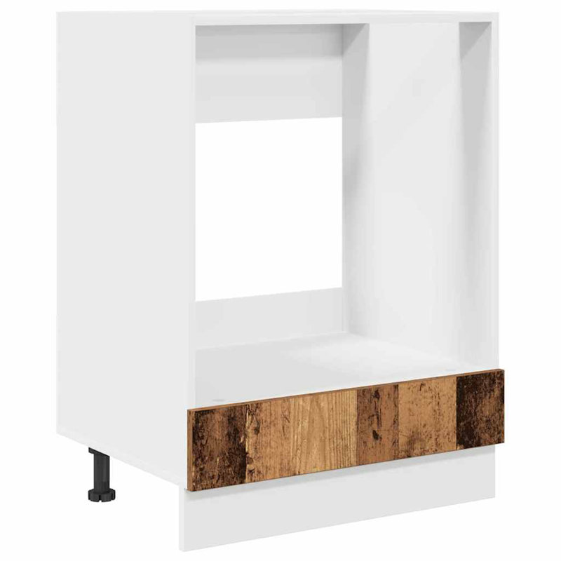 Vidaxl Oven Cabinet Old Wood 60 X 46 X 81.5 Cm Engineered Wood, Old Wood
