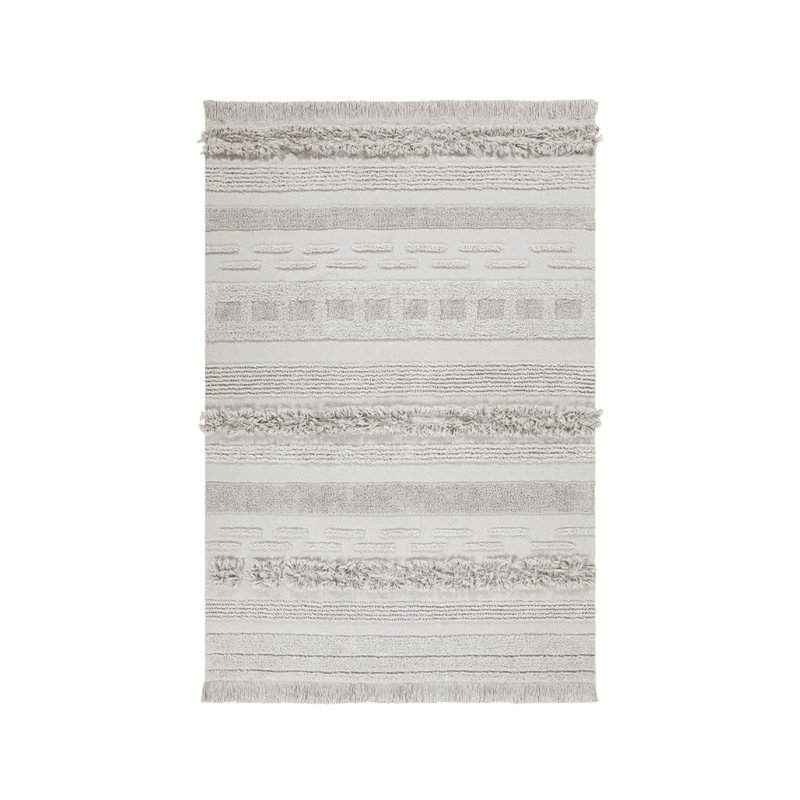 Tapis rectangulaire en coton tissé à la main Early Hours