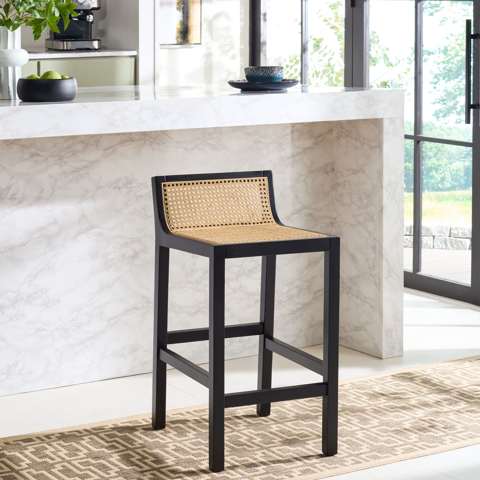 McCarthy Bar and Counter Stool, Black, Counter Stool(25.59” Seat Height)