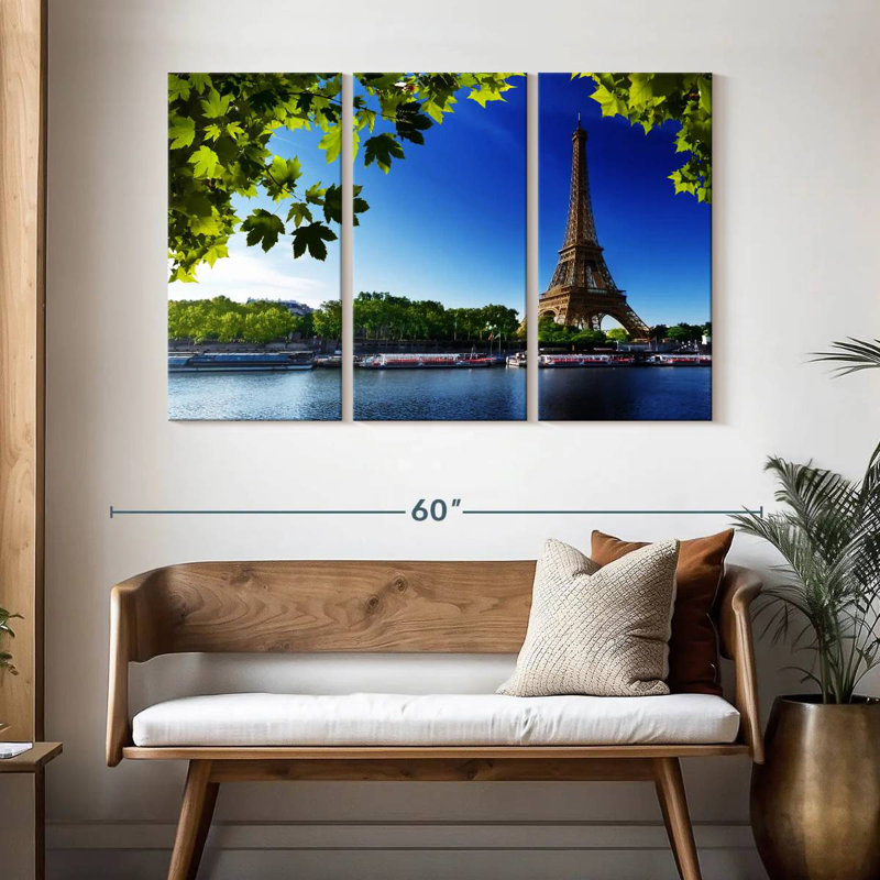 Sebbie Iconic Eiffel Tower, 32" H x 50" W
