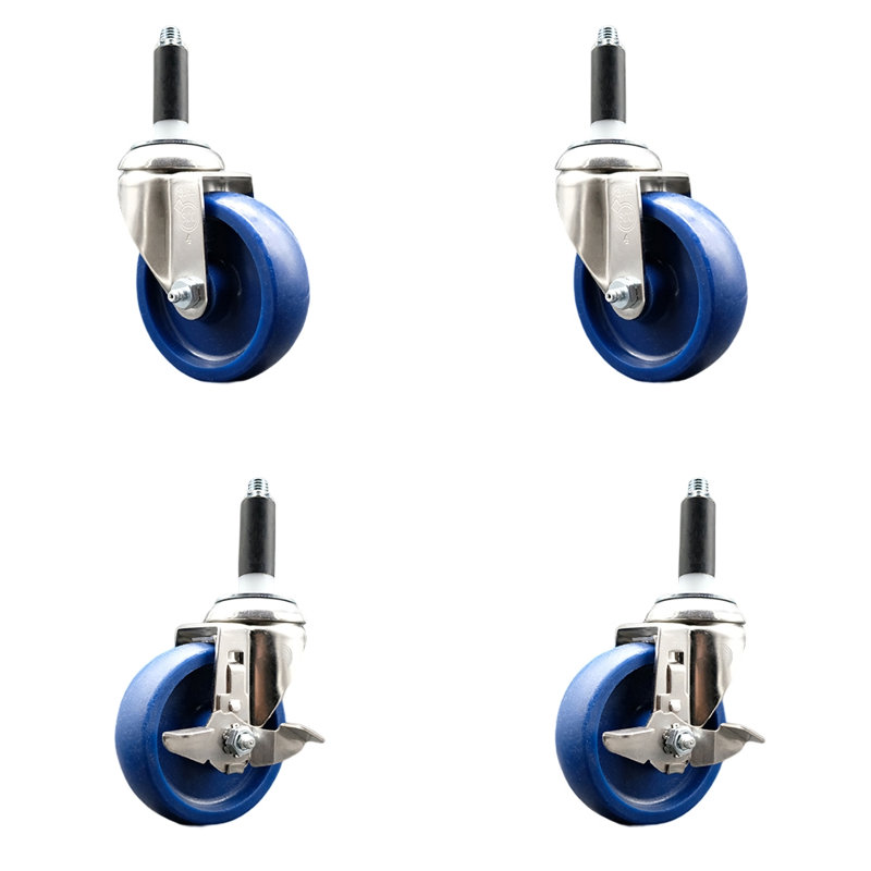 Ensemble de roulettes extensibles en poly 316