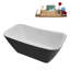 Baignoire autoportante 59 "avec drain interne Streamline-112235326