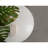 Round Genuine Marble End Table, White