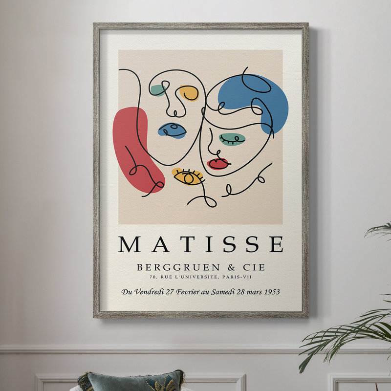 Matisse LXXXIII Framed Print Framed Print - Solid Wood, 11" H x 9" W