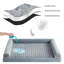 Lit pour chien, lit pour chien imperméable avec housse amovible et lavable, gris-307674590