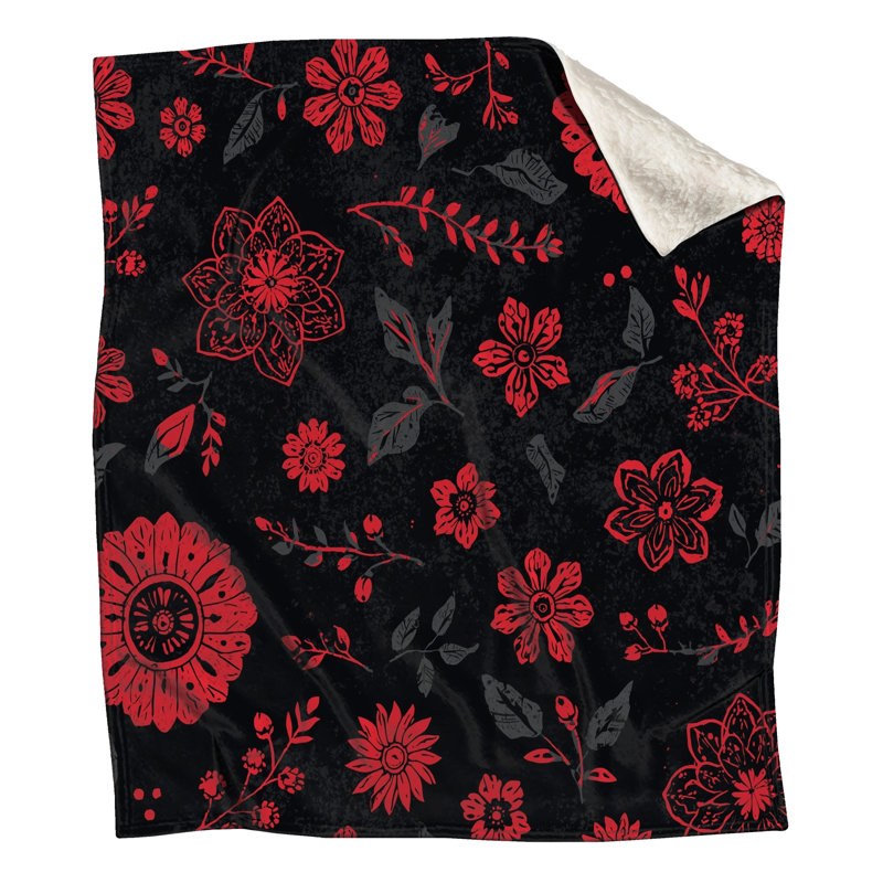 Floral Pattern Blankets, 60in W x 80in H