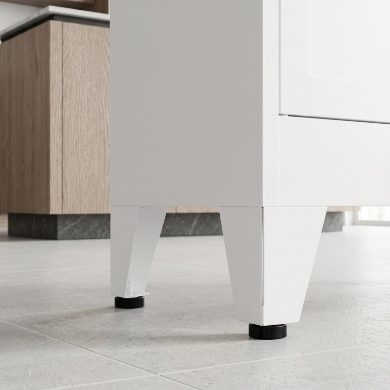 Armoire de rangement pour garde-manger, Blanc