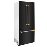 ZLINE 36" 19.6 cu. ft. Built-In 3-Door French Door Refrigerator with Internal Water and Ice Dispenser