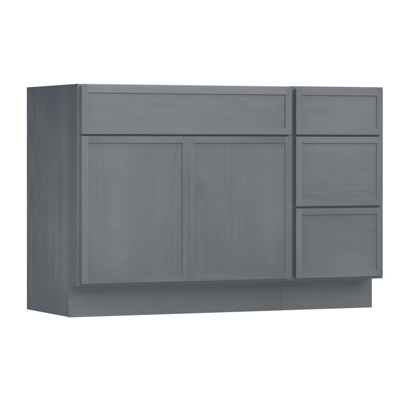 45'' Single Bathroom Vanity Base Only, Silver