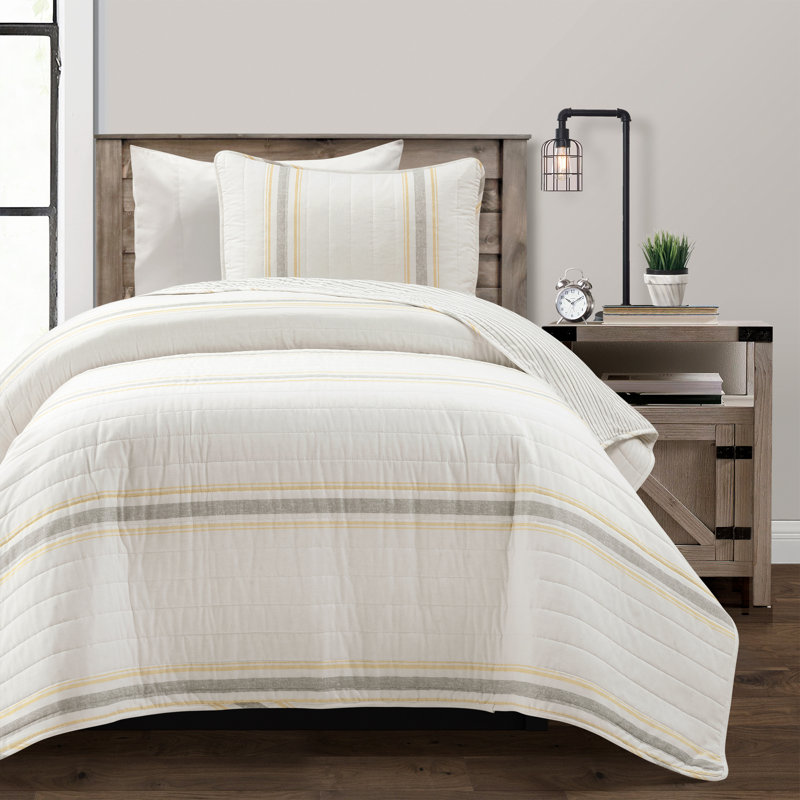 Ensemble d'édredon réversible en coton 3 pièces Apollo, Simple TG, Neutre