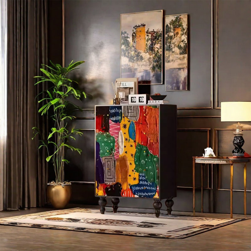 Armoire de rangement durable à cinq tiroirs