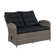 Acuff 48" Wide All Weather Outdoor Wicker Loveseat with Cushions