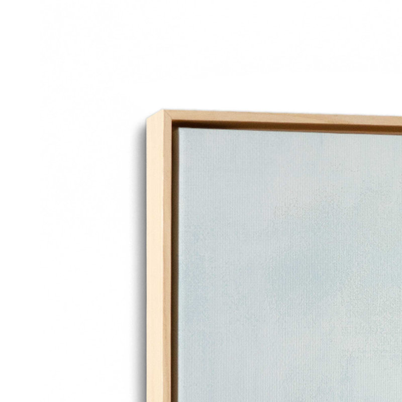 «Cloudy Shoreline Hues II», reproduction sur toile, Cadre américain en érable flottant, H 24,75 po x l 24,75 po x P 1,75 po