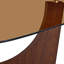 Table basse avec plateau en verre