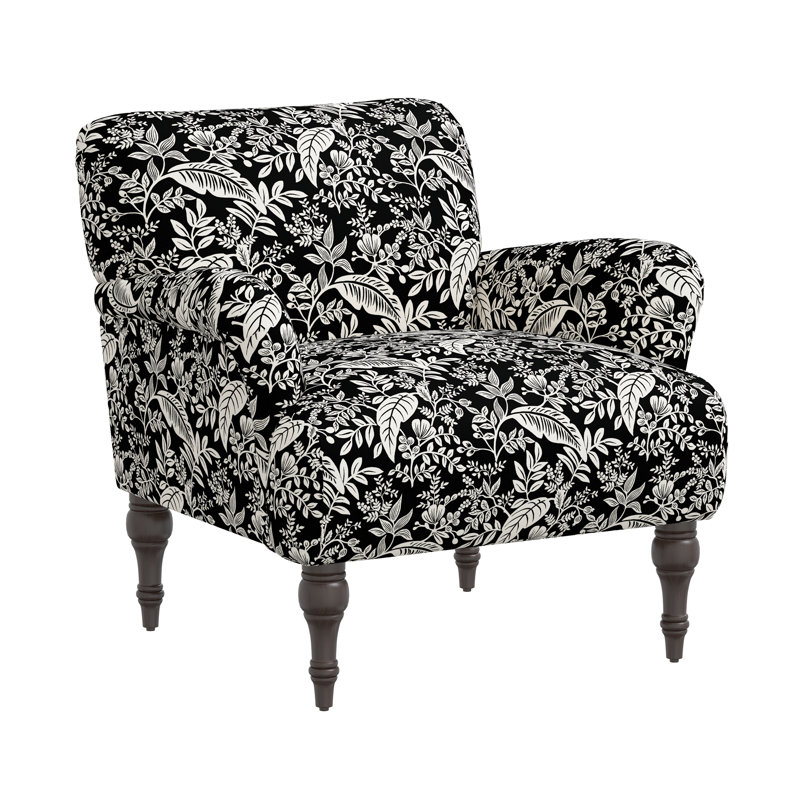 Fauteuil Bristol, Auvent Rpc noir et lin crème, Espresso