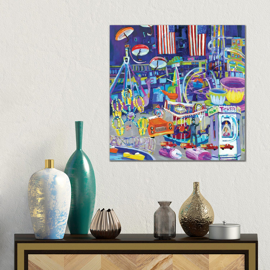 Funlands I by Tara Funk Grim - Gallery-Wrapped Canvas Giclée on Canvas