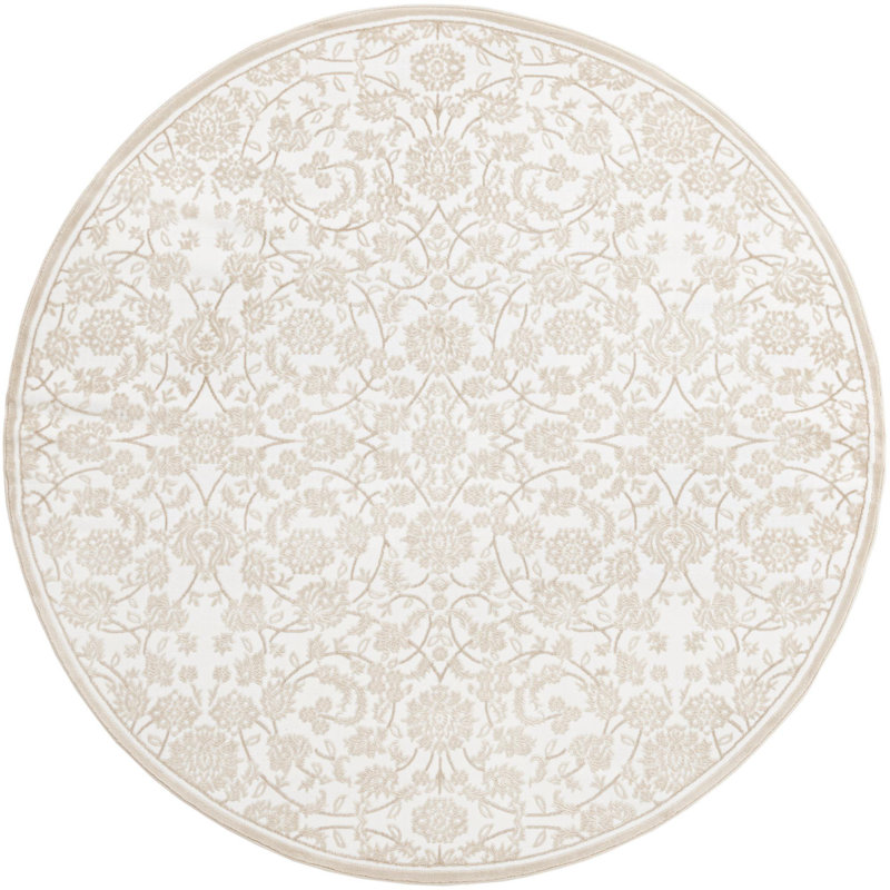 Emigdio Oriental Indoor Rug, Round 7'10"