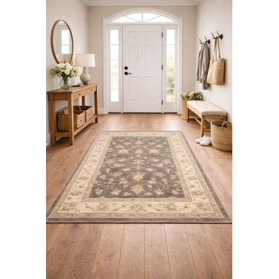 Muted Traditional 4X6 Handmade Peshawar Oriental Area Rug