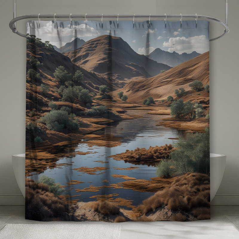 Rideaux de douche Mountain River, L 70 po x H 84 po