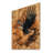 Eagle Head On A Wood Slide II - Eagle Animal Wood Wall Art - On Natural Pine Wood-2000394431