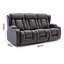 Deneishia 3 Seater Linen Reclining Sofa-703645984