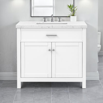 Roseville 37'' Stone Top Bathroom Vanity