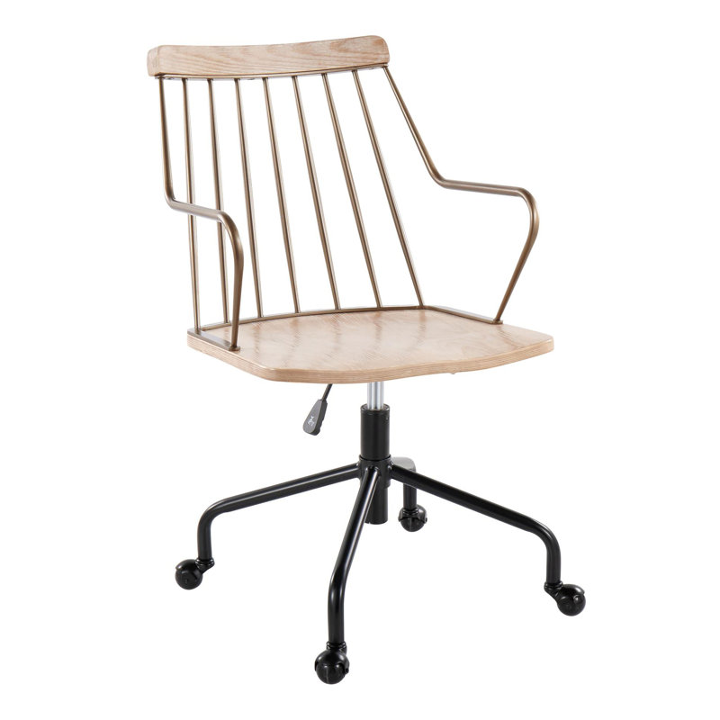 Task Chair, Antique Copper Metal