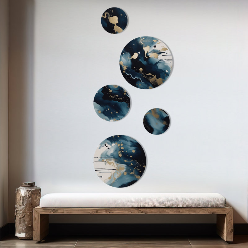 Abstract Wall Decor on Metal