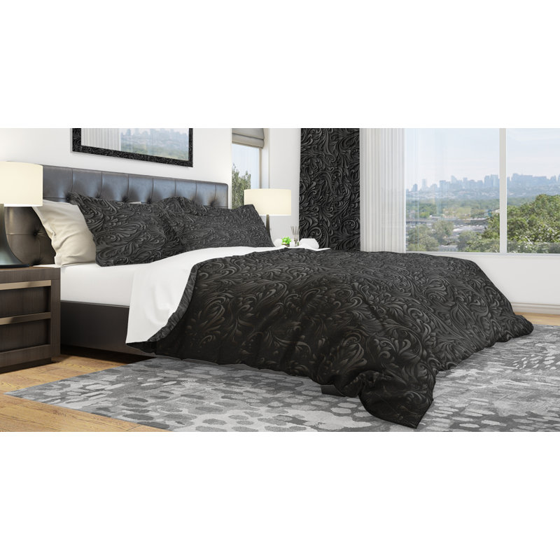 Ensemble de housse de couette designart, Housse de couette grand + 2 taies décoratives