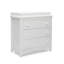 Commode 3 tiroirs avec plateau à langer et gris emboîtables Delta Kids Perry Delta-122057241