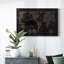 Toile tendue avec châssis noir et or-2004215975