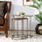 Souvigny Iron Top End Table