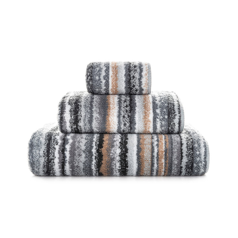 Venice Hand Towel, Gray, 12" W x 20" L