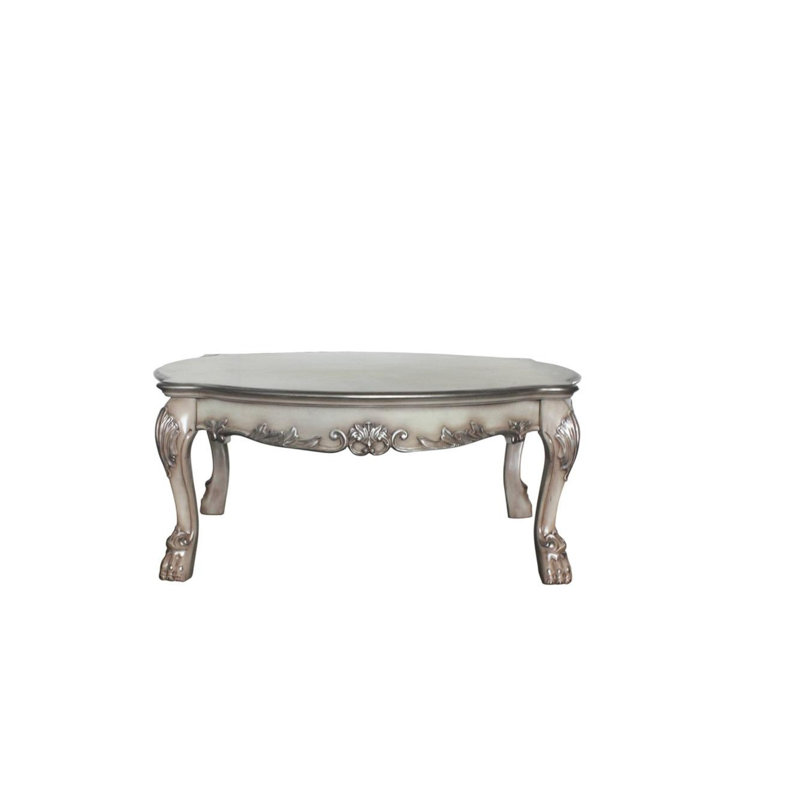 Dresden Vintage Bone White Finish Coffee Table