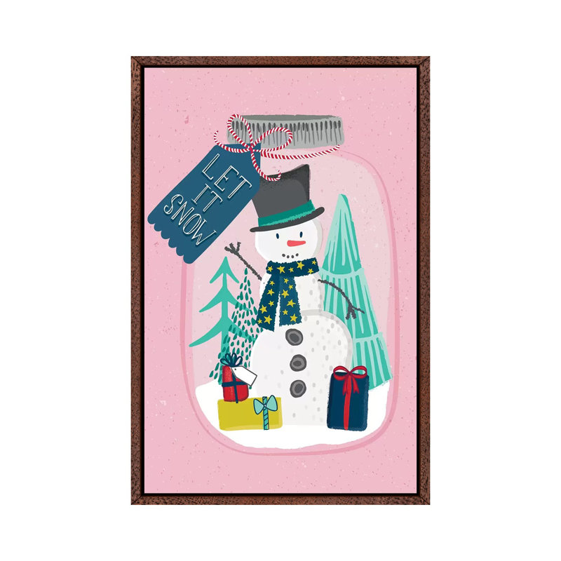 Jingle All The Way III 1 Piece Wall Art on Canvas, 66.04 cm H x 45.72 cm W, Classic Wood Floater Framed